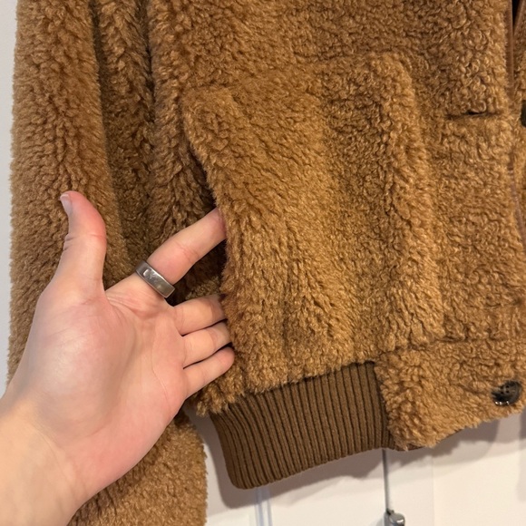 H&M Brown Jacket/Sweater- Sherpa - Picture 7 of 8